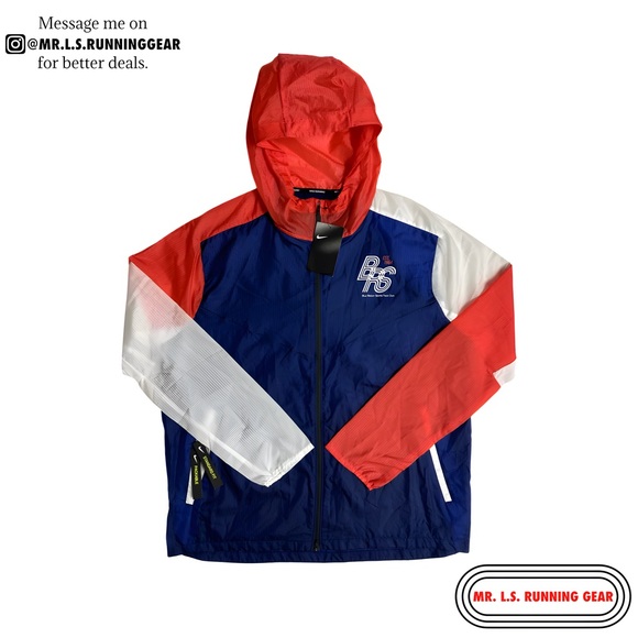 nike blue ribbon sports running jacket